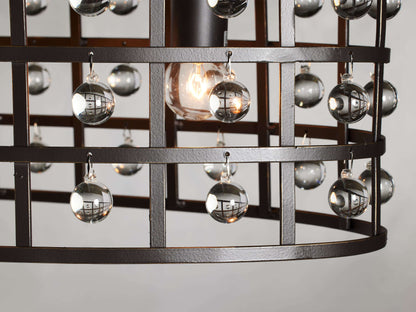 La Cage Astral Forge Oval Chandelier