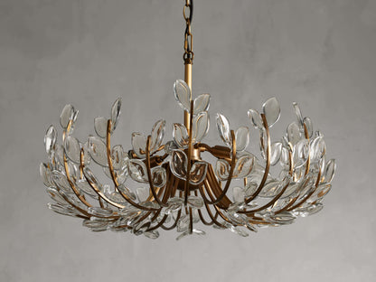 Adela Floral Crystal Round Chandelier