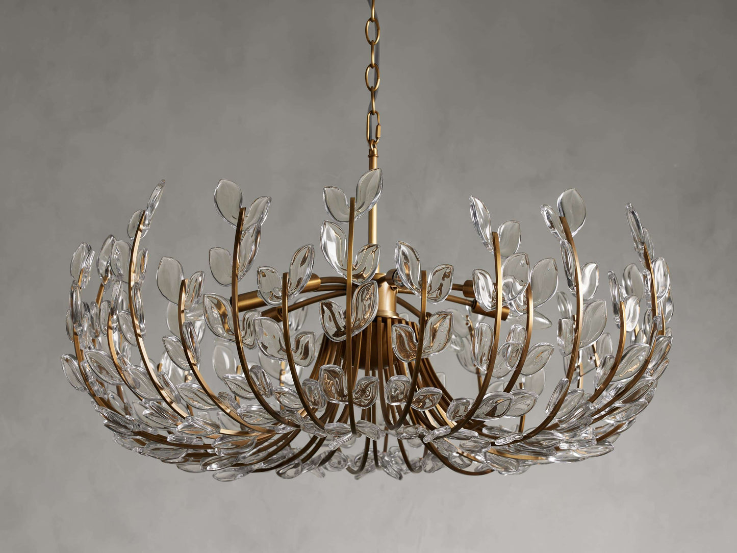 Adela Floral Crystal Round Chandelier