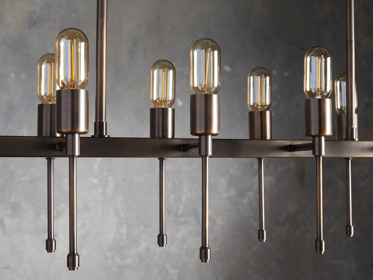 Dyer Simple Glam Linear Chandelier