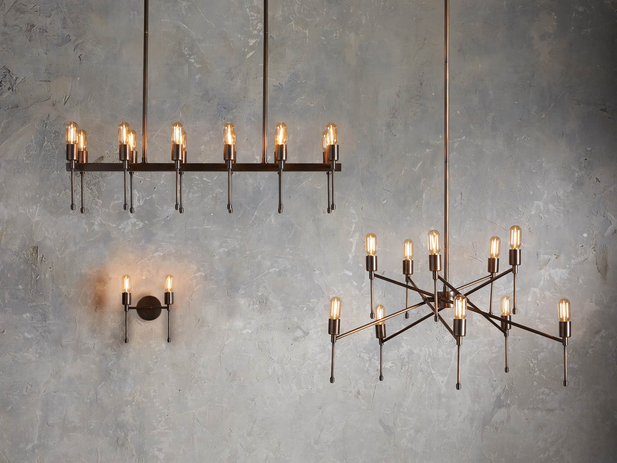 Dyer Simple Glam Linear Chandelier
