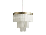 Cameron Selenite Crystal Round Chandelier