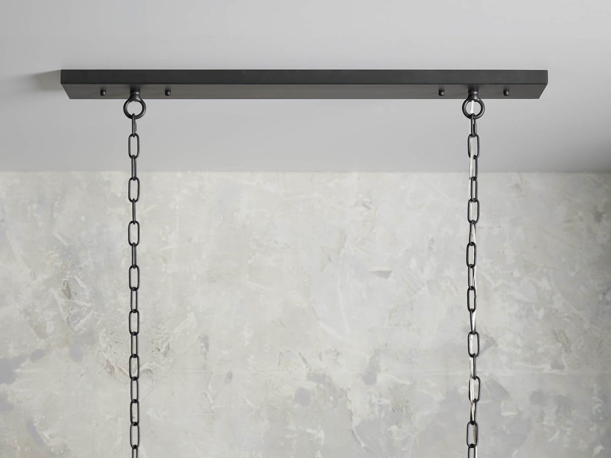 Garnet Hand Forged Rectangular Chandelier