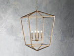 Garnet Hand Forged Cage Chandelier
