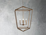 Garnet Hand Forged Cage Chandelier