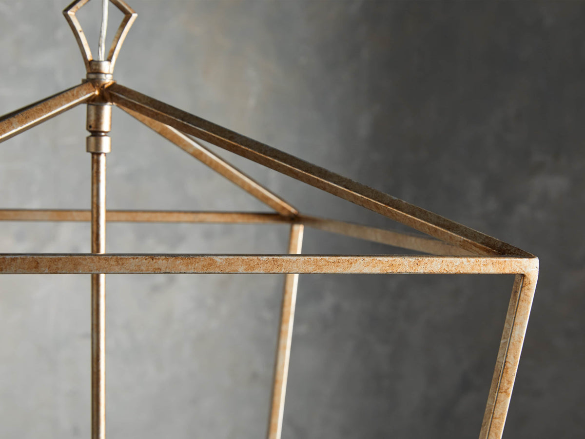Garnet Hand Forged Cage Chandelier