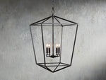 Garnet Hand Forged Cage Chandelier
