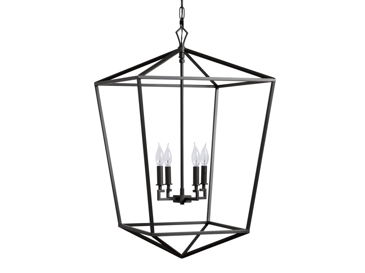 Garnet Hand Forged Cage Chandelier