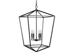 Garnet Hand Forged Cage Chandelier