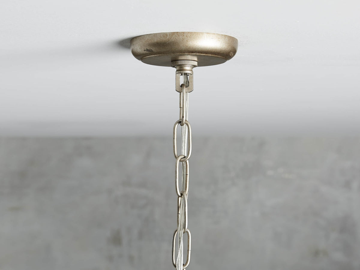 Garnet Hand Forged Cage Chandelier
