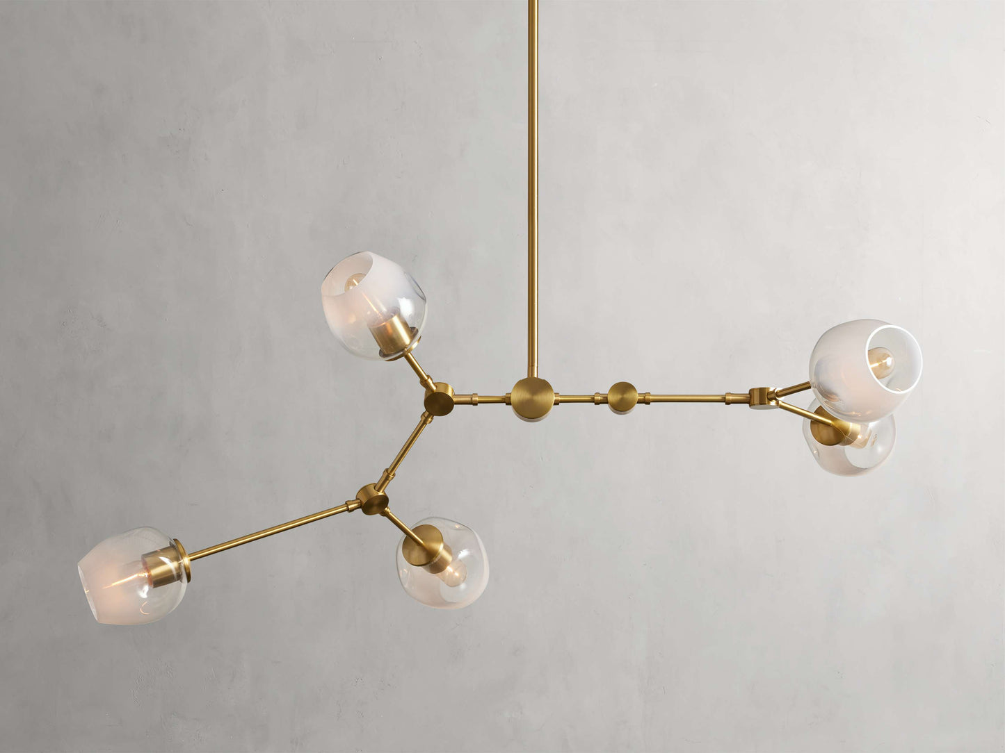 Noella Globe Glass Branch Chandelier
