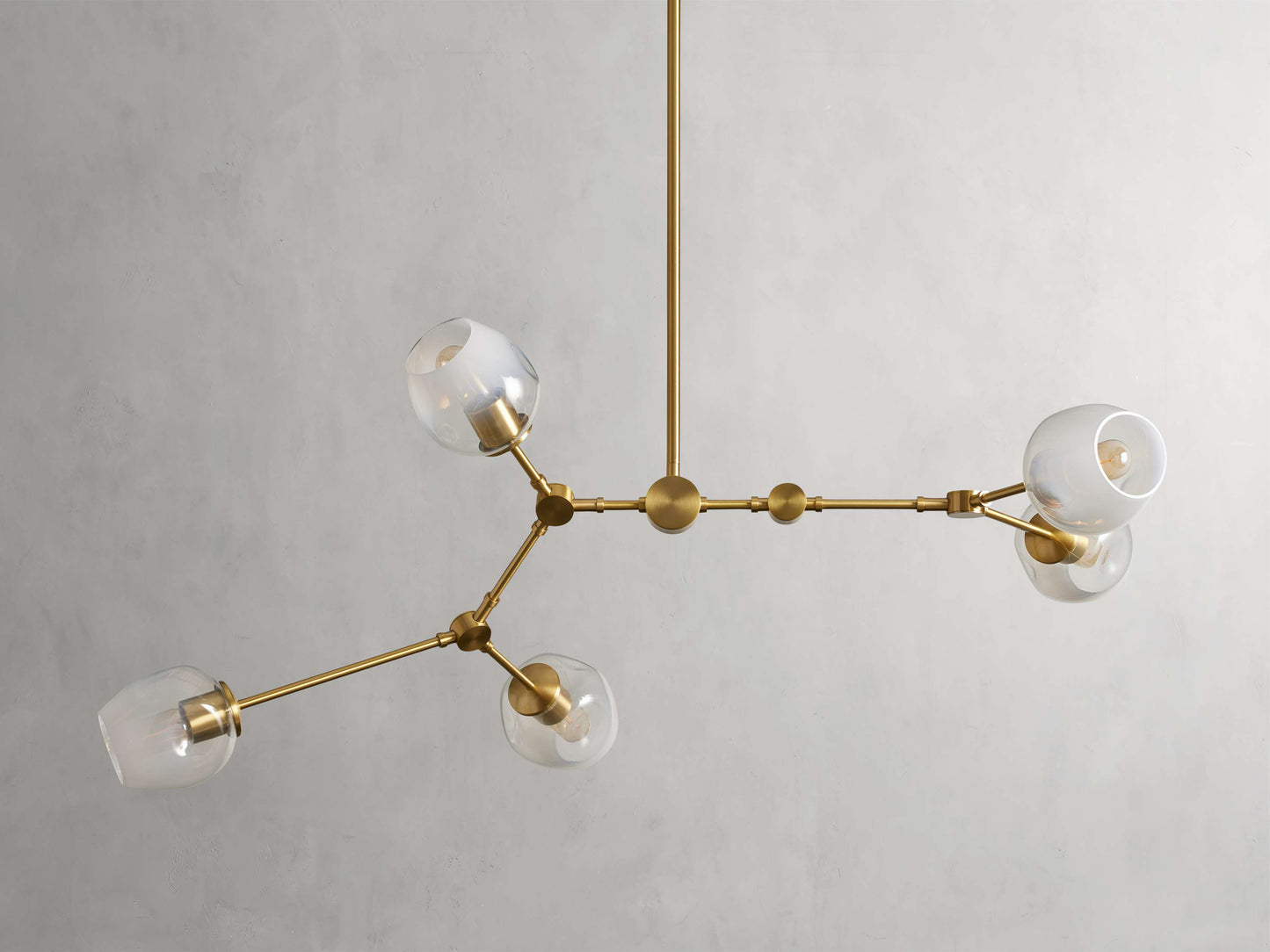 Noella Globe Glass Branch Chandelier