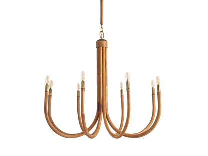 Ravda Woven Rattan Round Chandelier