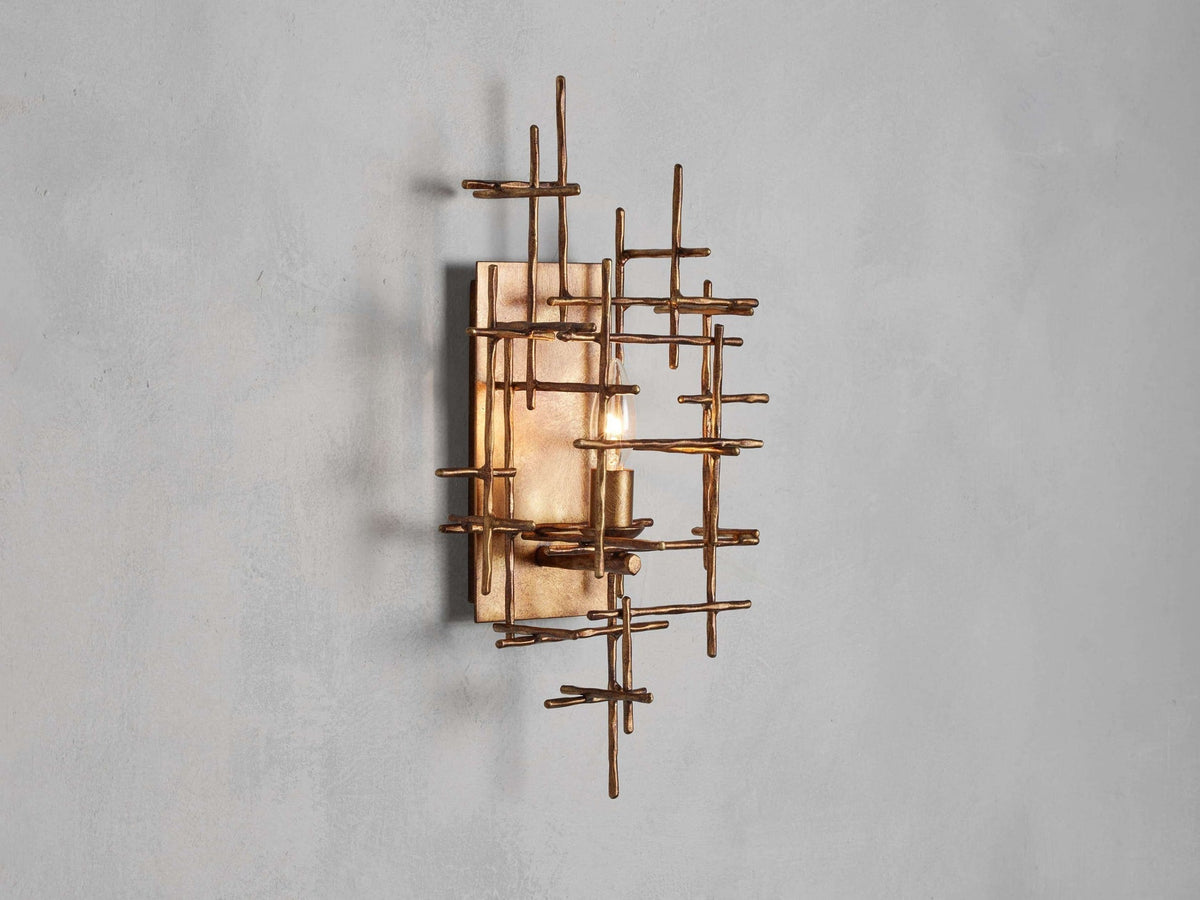 Fritz Sculpted Vintage Wall Light