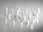 Gianna Selenite Cascade Rectangular Chandelier
