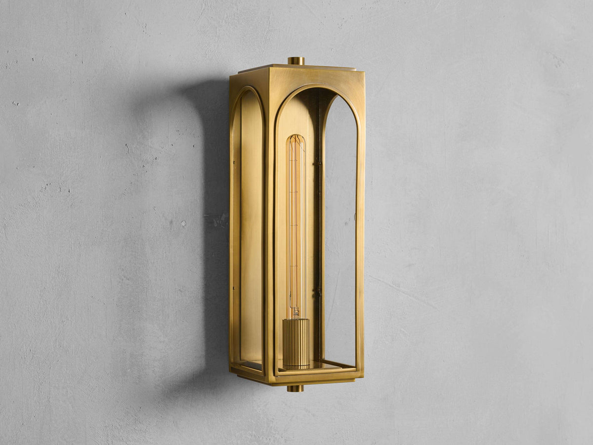 Palladian Fortress Outdoor Wall Sconce
