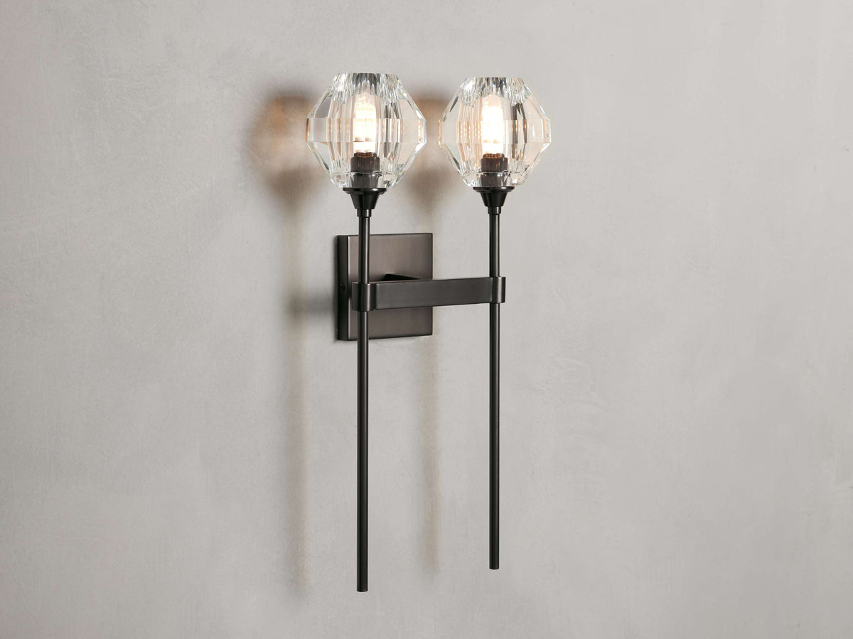 Amoroso Faceted Prism Wall Sconce