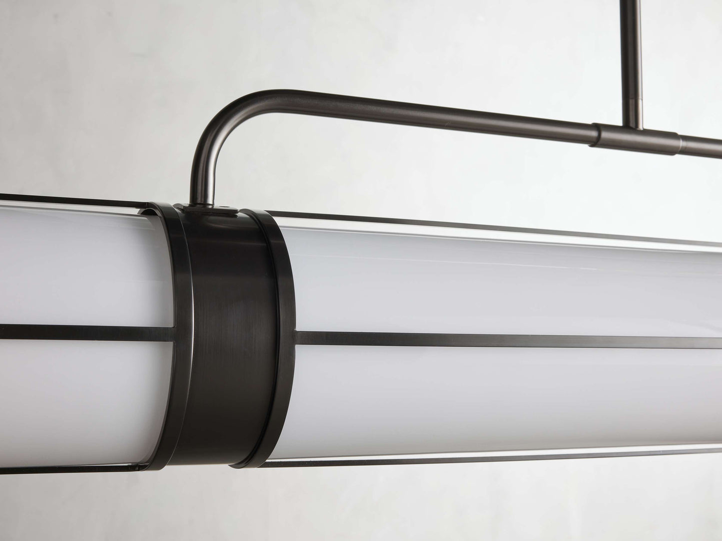 Remming Sculpted Glass Linear Chandelier