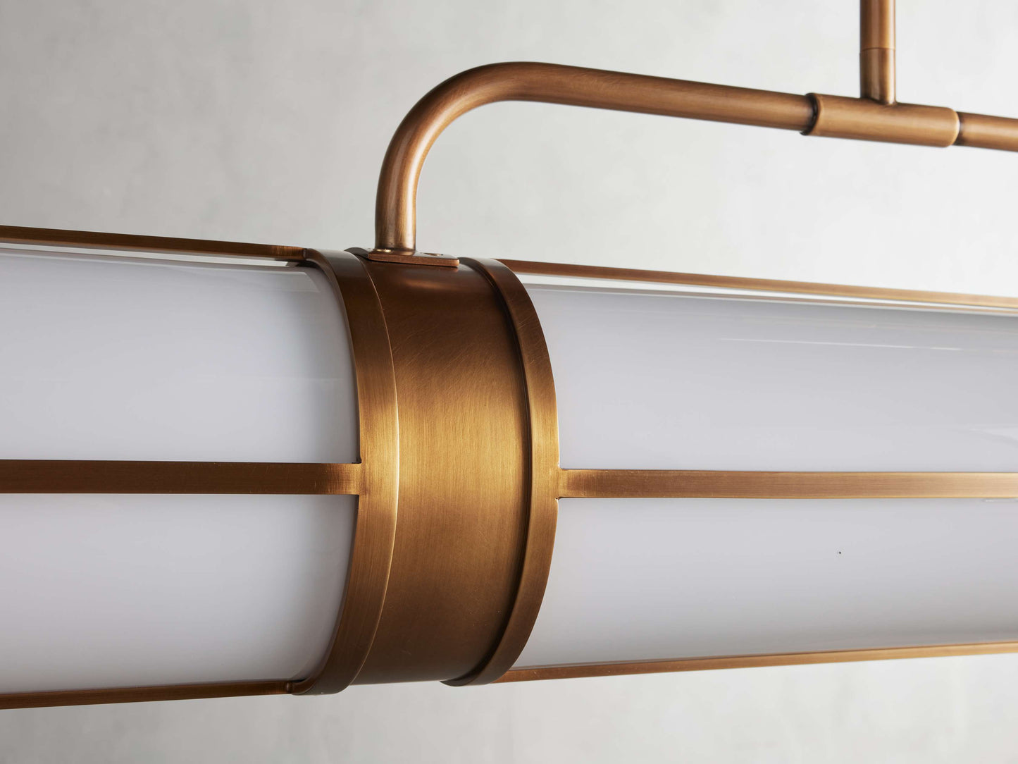 Remming Sculpted Glass Linear Chandelier