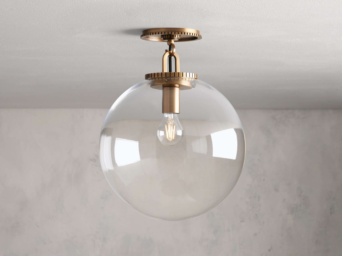 Wescott Modern Globe Flush Mount