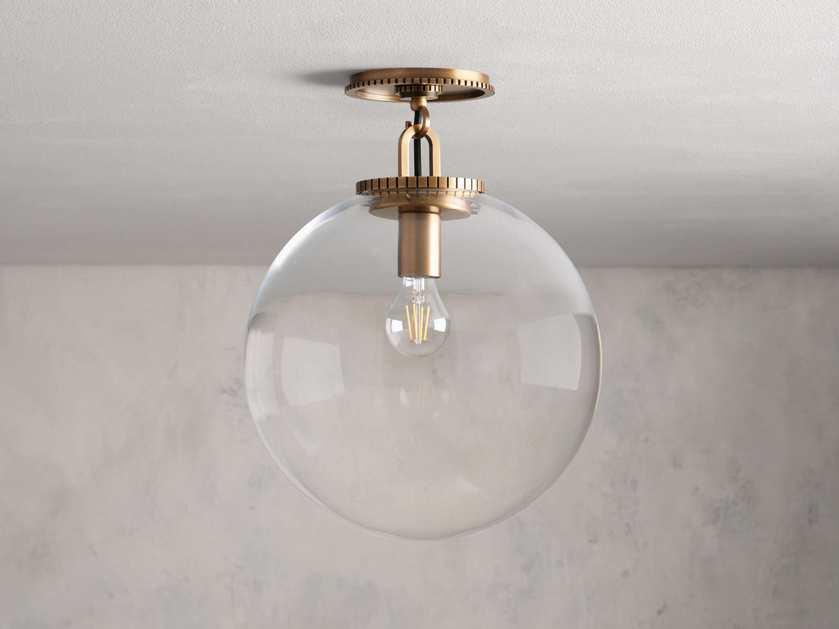 Wescott Modern Globe Flush Mount