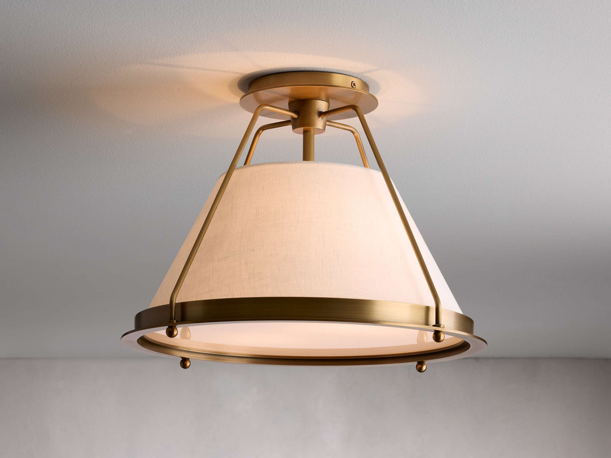 Shelton Dual Weave Flush Mount