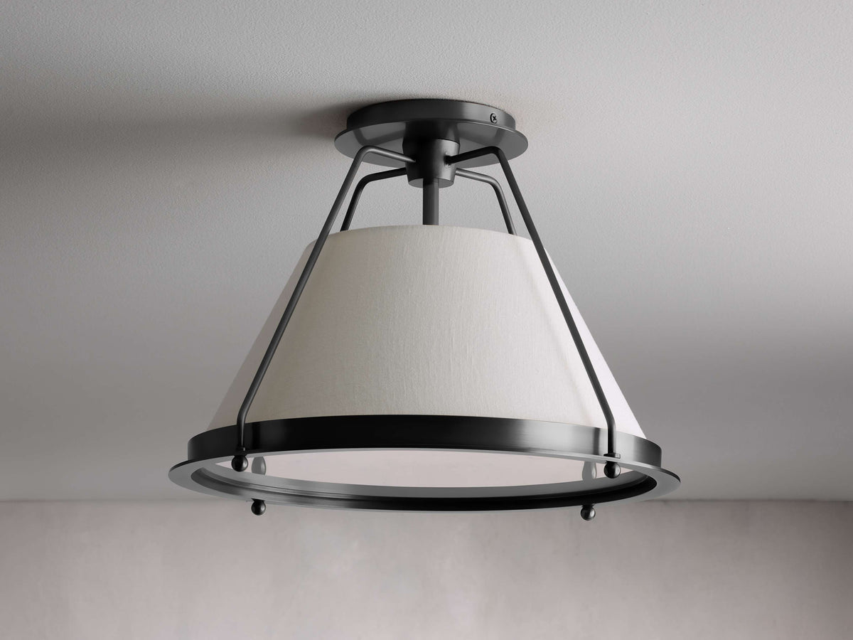 Shelton Dual Weave Flush Mount