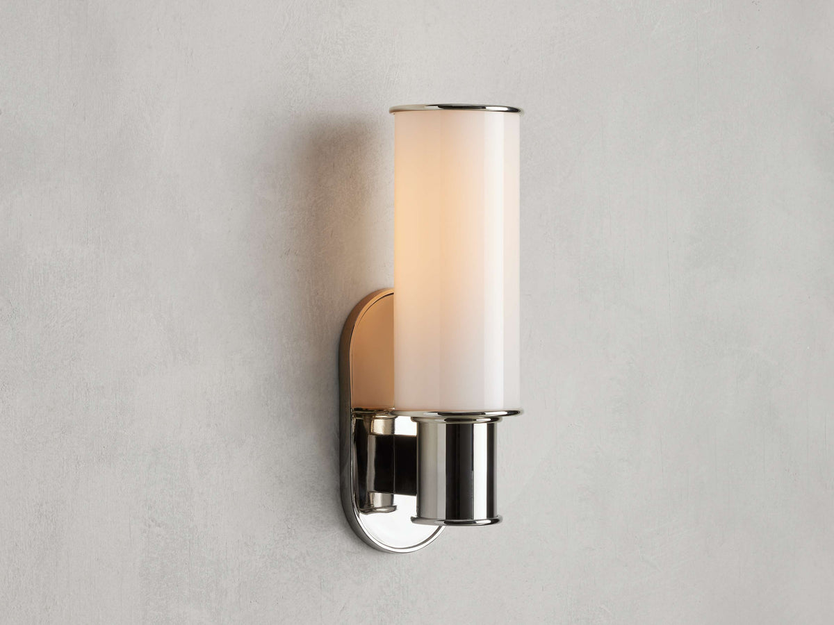 Harlin Milk Glass Wall Sconce