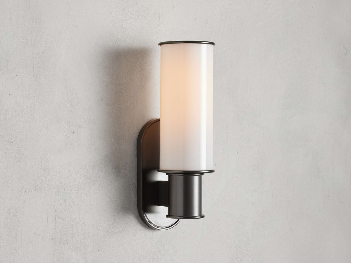 Harlin Milk Glass Wall Sconce