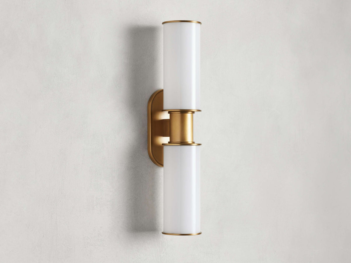 Harlin Milk Glass Wall Sconce
