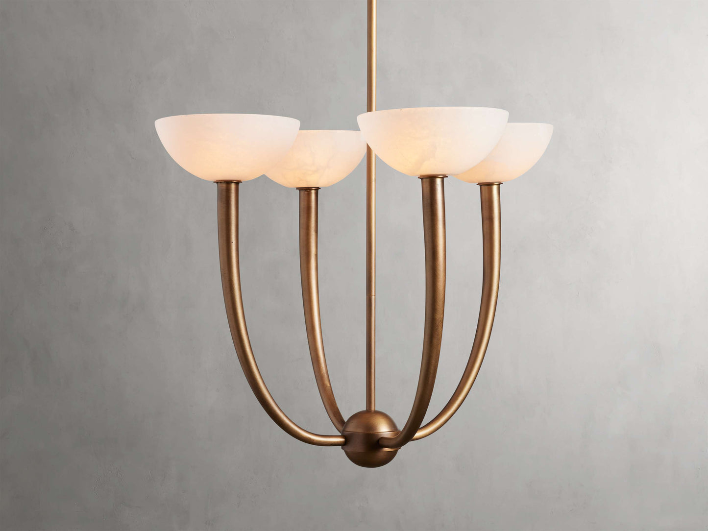 Saguaro Alabaster Patina Round Chandelier