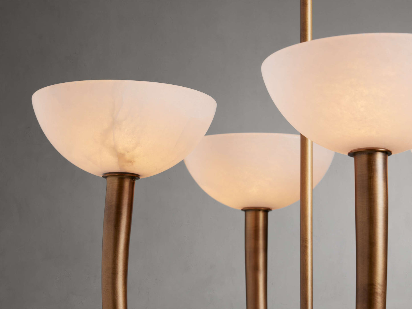 Saguaro Alabaster Patina Round Chandelier