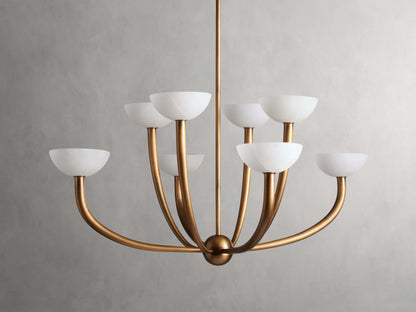 Saguaro Alabaster Patina Round Chandelier