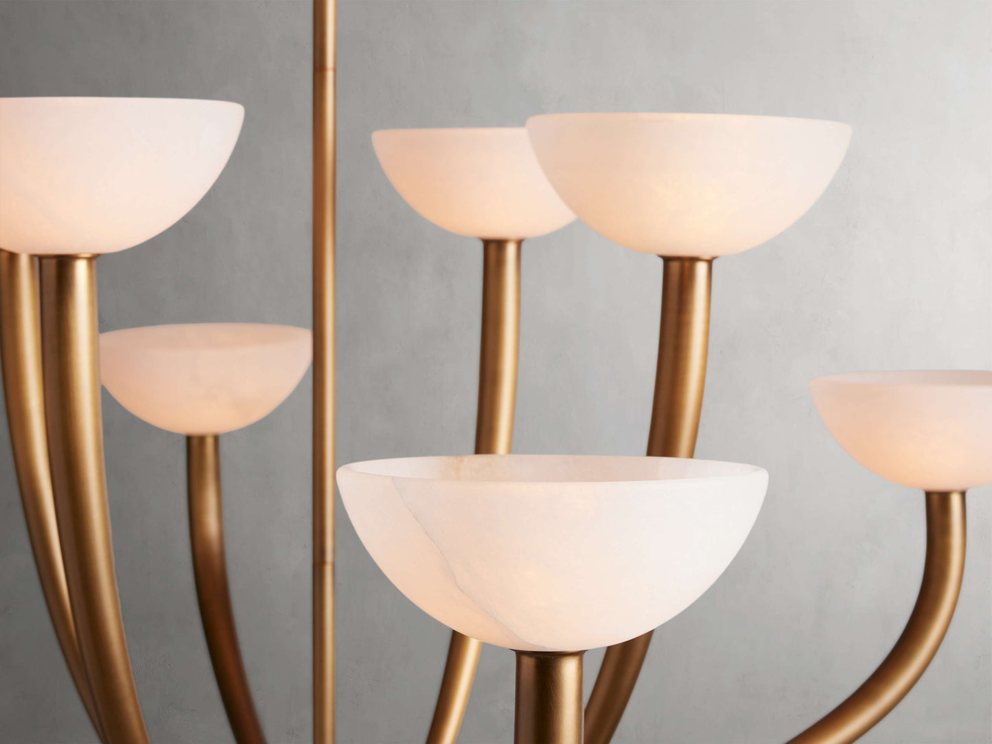 Saguaro Alabaster Patina Round Chandelier