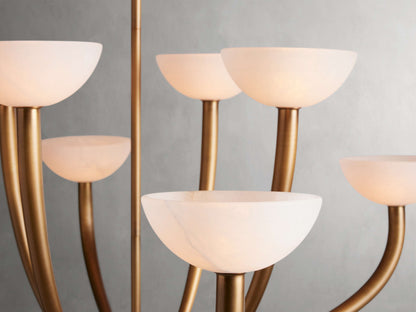 Saguaro Alabaster Patina Round Chandelier