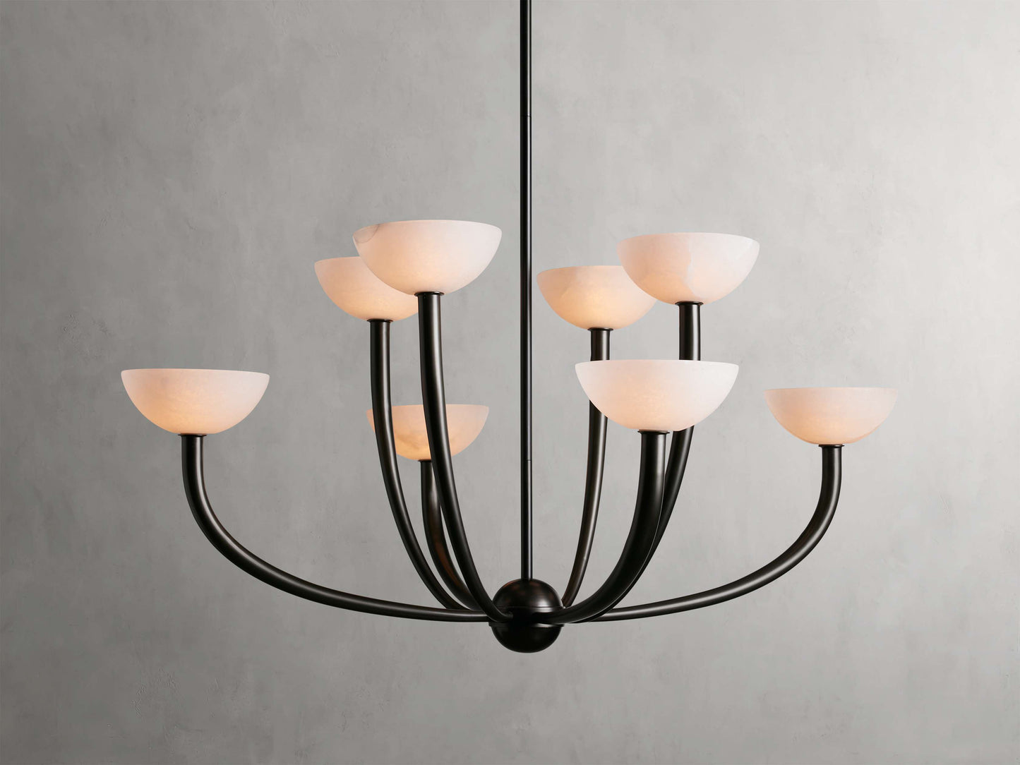 Saguaro Alabaster Patina Round Chandelier