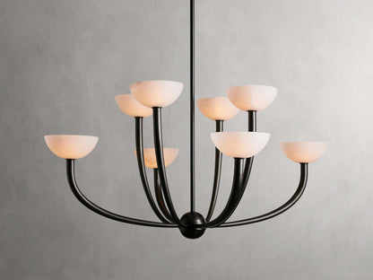 Saguaro Alabaster Patina Round Chandelier