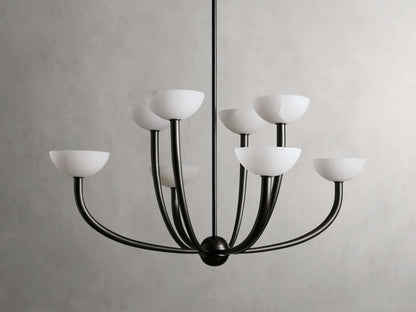 Saguaro Alabaster Patina Round Chandelier