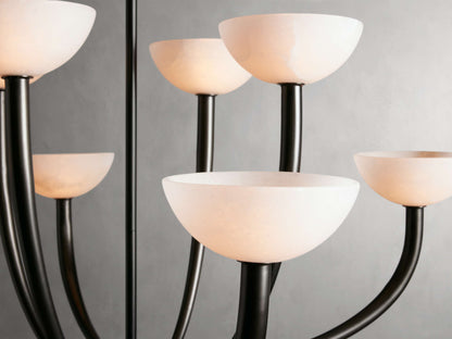 Saguaro Alabaster Patina Round Chandelier