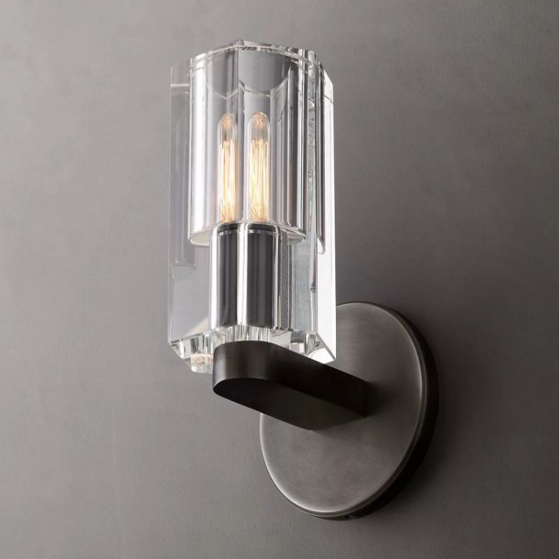 Arcachon Gear Crystal Wall Sconce