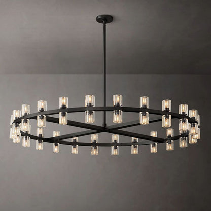 Arcachon Gear Crystal Round Chandelier 48"