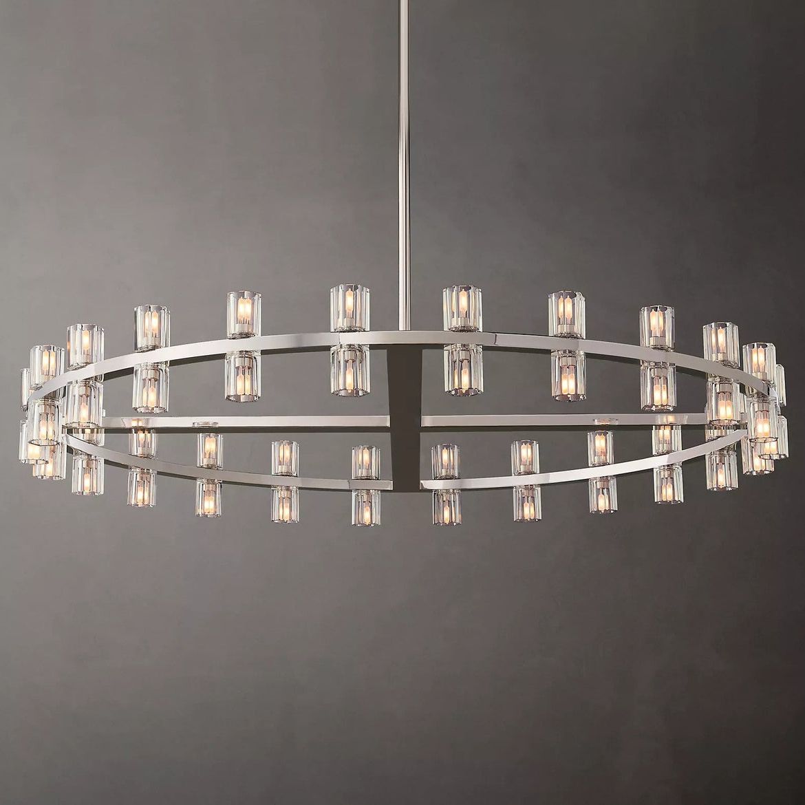 Arcachon Gear Crystal Round Chandelier 48"