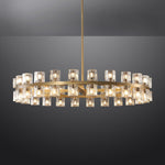 Arcachon Gear Crystal Round Chandelier 48"