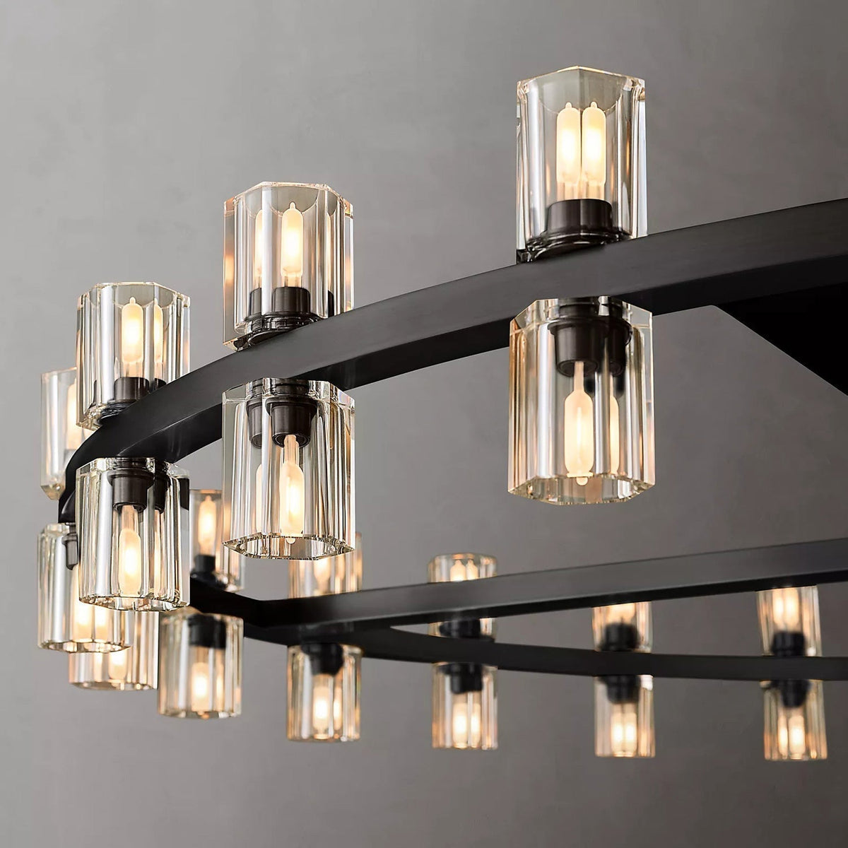 Arcachon Gear Crystal Round Chandelier 36"