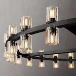Arcachon Gear Crystal Round Chandelier 36"