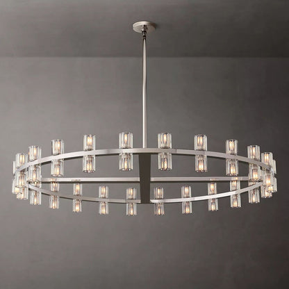 Arcachon Gear Crystal Round Chandelier 48"