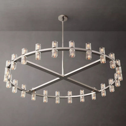 Arcachon Gear Crystal Round Chandelier 48"