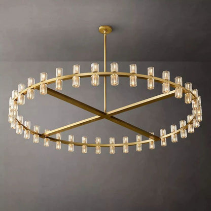Arcachon Gear Crystal Round Chandelier 60"