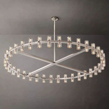 Arcachon Gear Crystal Round Chandelier 60"