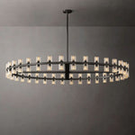 Arcachon Gear Crystal Round Chandelier 60"